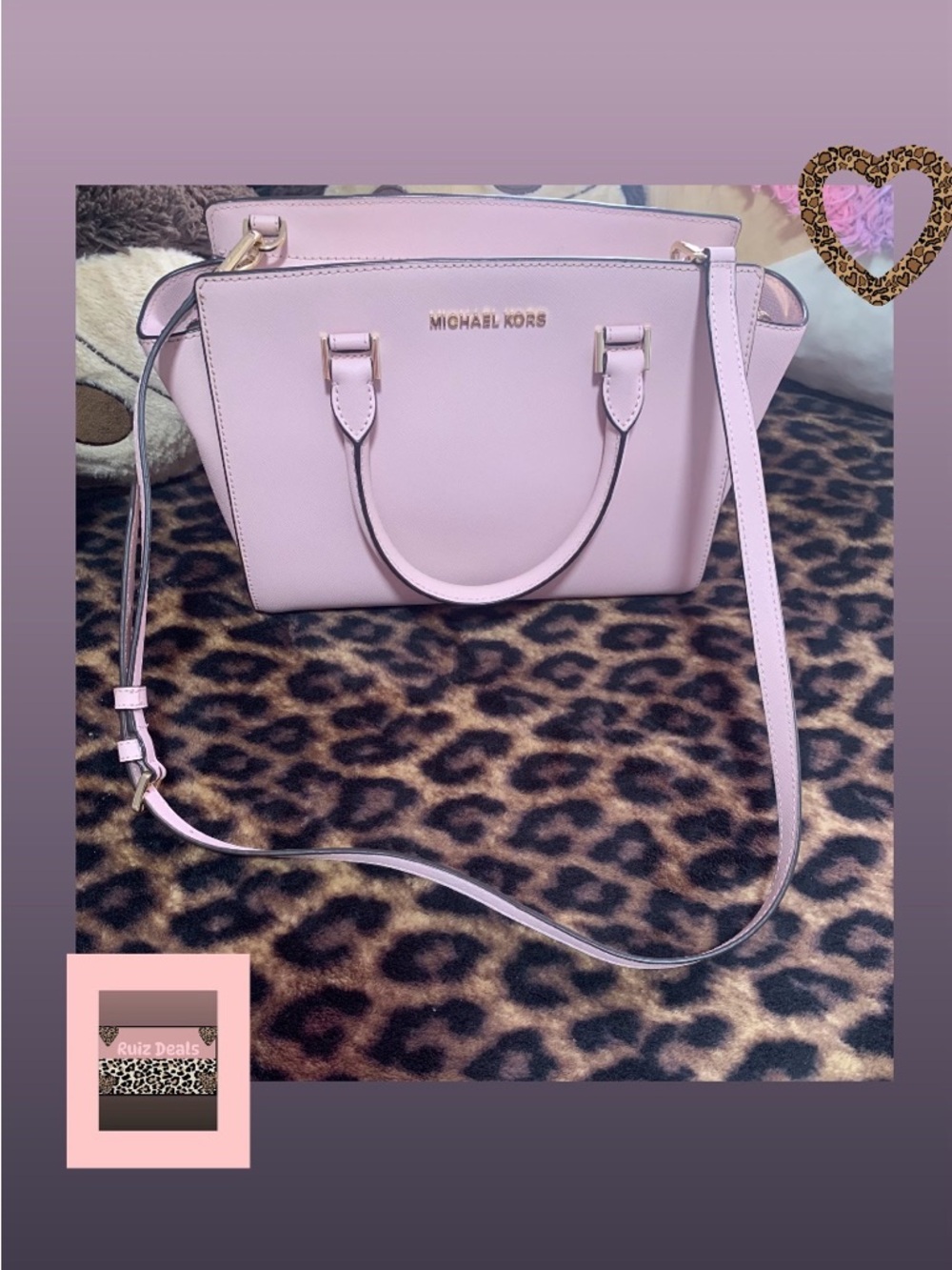 Michael Kors Pale Pink Saffiano Satchel with Gold Hardware - Picture 2 of 12